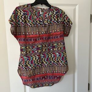Bohemian, multicolored top